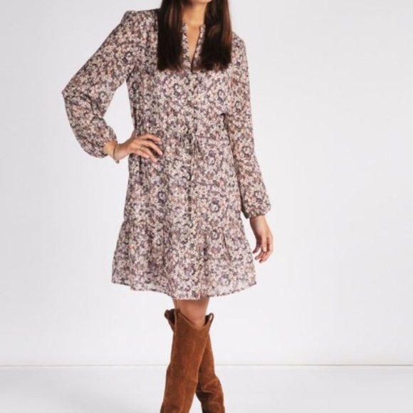 Esqualo Lilac Floral Dress - Picture 4 of 5